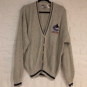 Vintage Vancouver Canucks cardigan